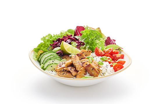 220915 dean david catering bowl plantedchickenteriyaki