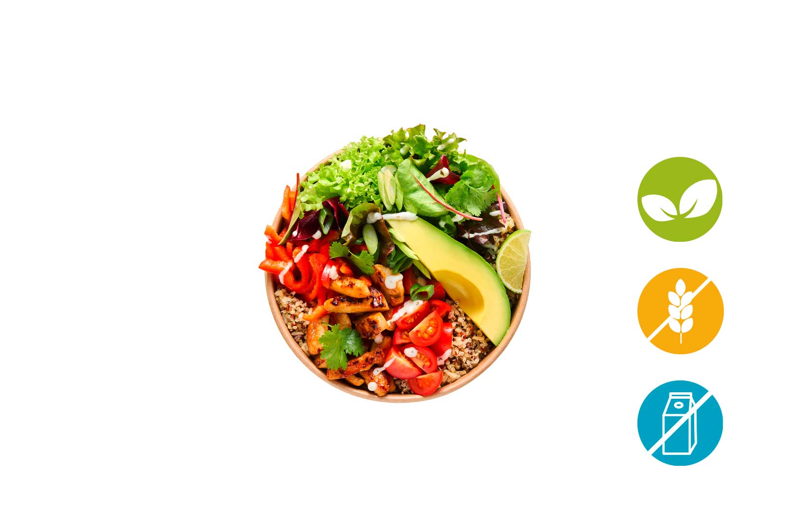 Avocado Planted Chicken Deli Bowl